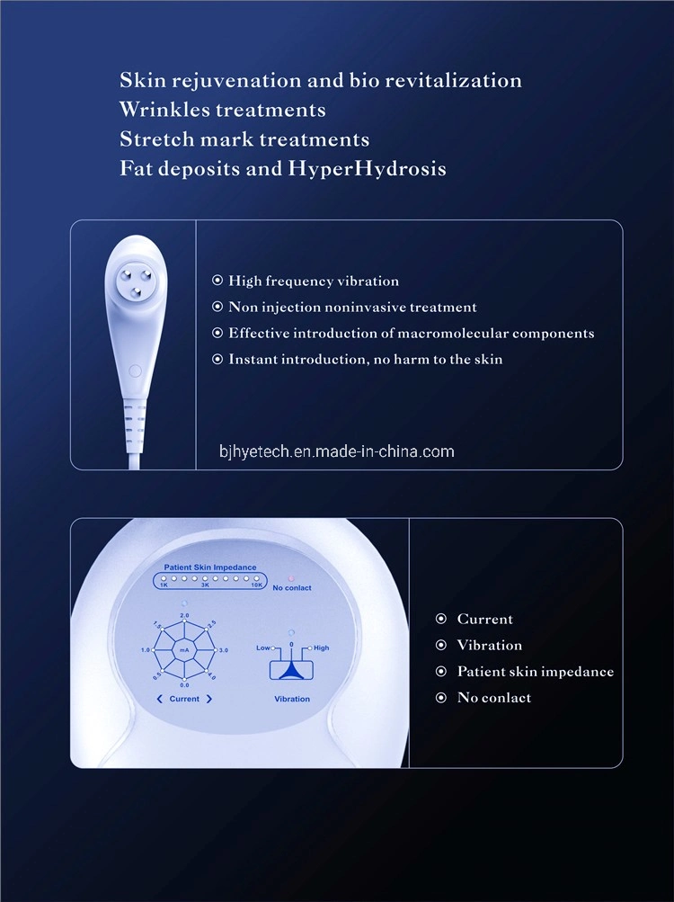 Deepba DEP Ultra Guided Wrinkle Removal Wasser Licht feuchtigkeitsspendende Haut Straffung Ion Einführung Vibration Schönheit