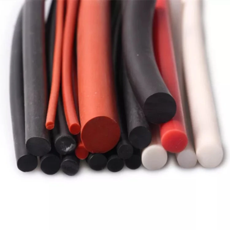 Customized Silicone Rubber Cord Solid Silicone EPDM FKM Rubber Oring Cord