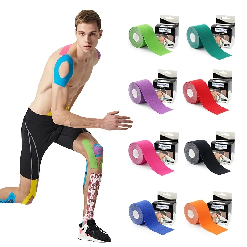 Sports Injury Support Kinesiology Sports Tape Healthcare Waterproof Tape Physio Therapy Athletic Kinesiology Tape