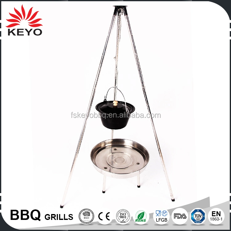 Outdoor 5-7 People Picnic Camping Sets of Pots Portable Cooking Utensils Single Hanging Pot