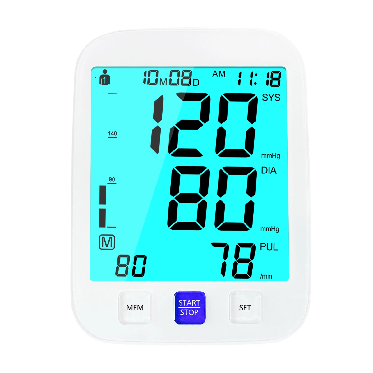 Medical Supply Digital Bp Machine Upper Arm Blood Pressure Monitor with CE/ISO Certificate