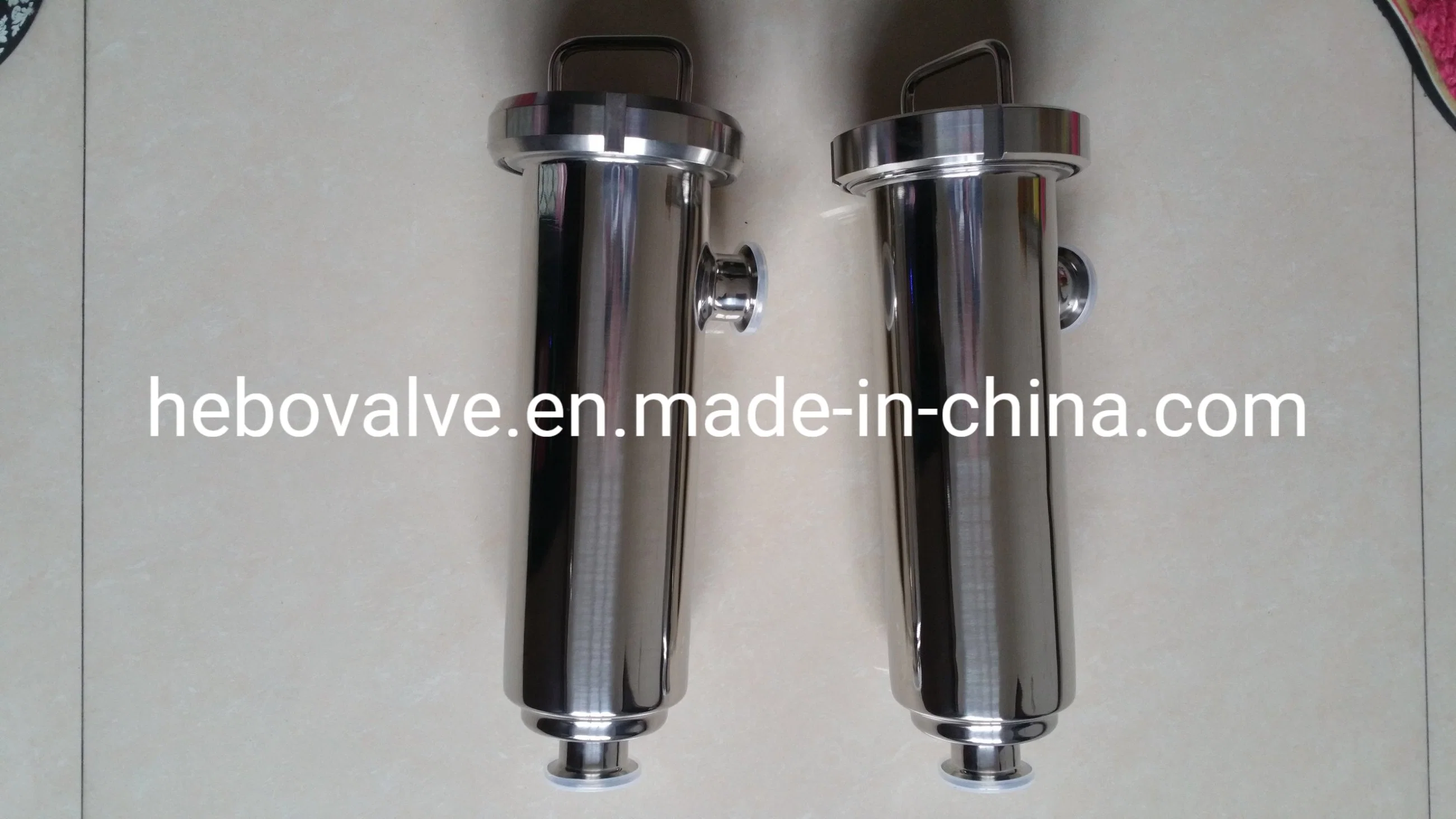 Sanitary Stainless Steel Angle Type Strainer for Beverage Dairy