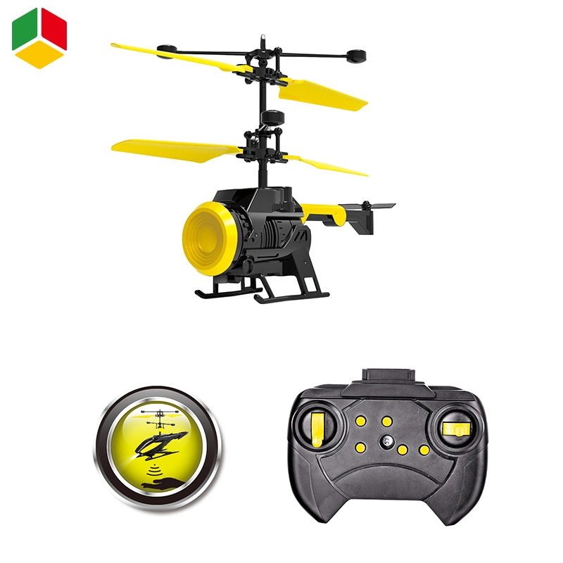 QS OEM Children Outdoors 2 Channel External Infrared Gesture Remote Sensing Mini RC Gyro Helicopter Toys