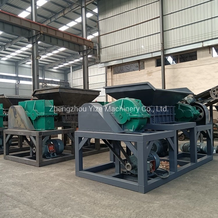 Stable Waste Plastic Recycling Crusher Double Shaft Shredding Recycling Machines Carton Tyre Shredder