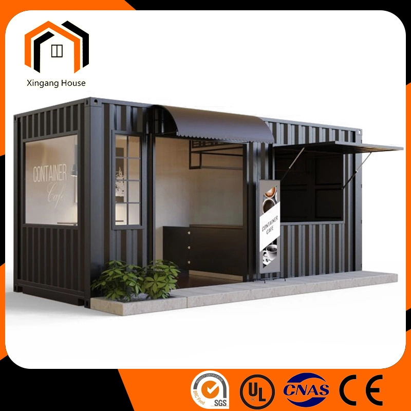 Prefabricated Portable Pop-up Container Prefab Coffee Shop Mobile Restaurant Outdoor Fast Food Kiosk Mobile Shipping Container Shop