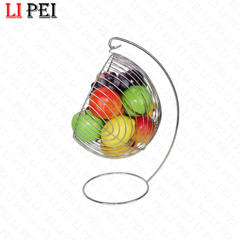 Beauty Banana Holder Fruit Display Iron Metal Wire Fruit Basket with Hanging Banana Hanger