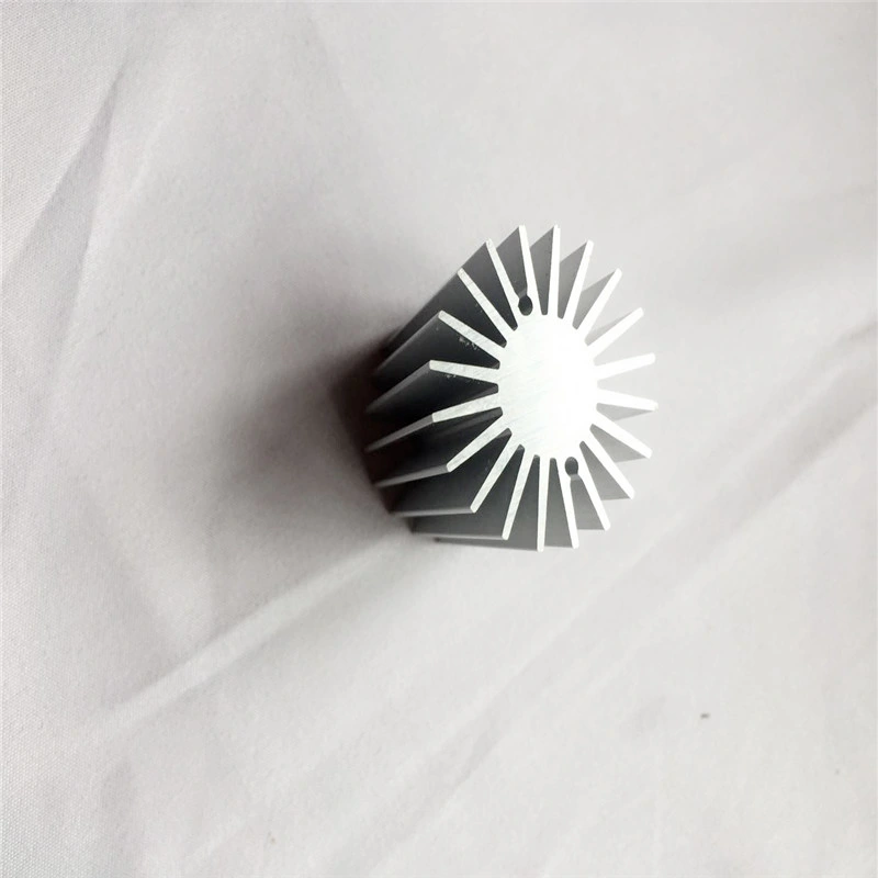 6063 T5 Siver Industry Anodized Extrusion Aluminum Heatsink Profiels