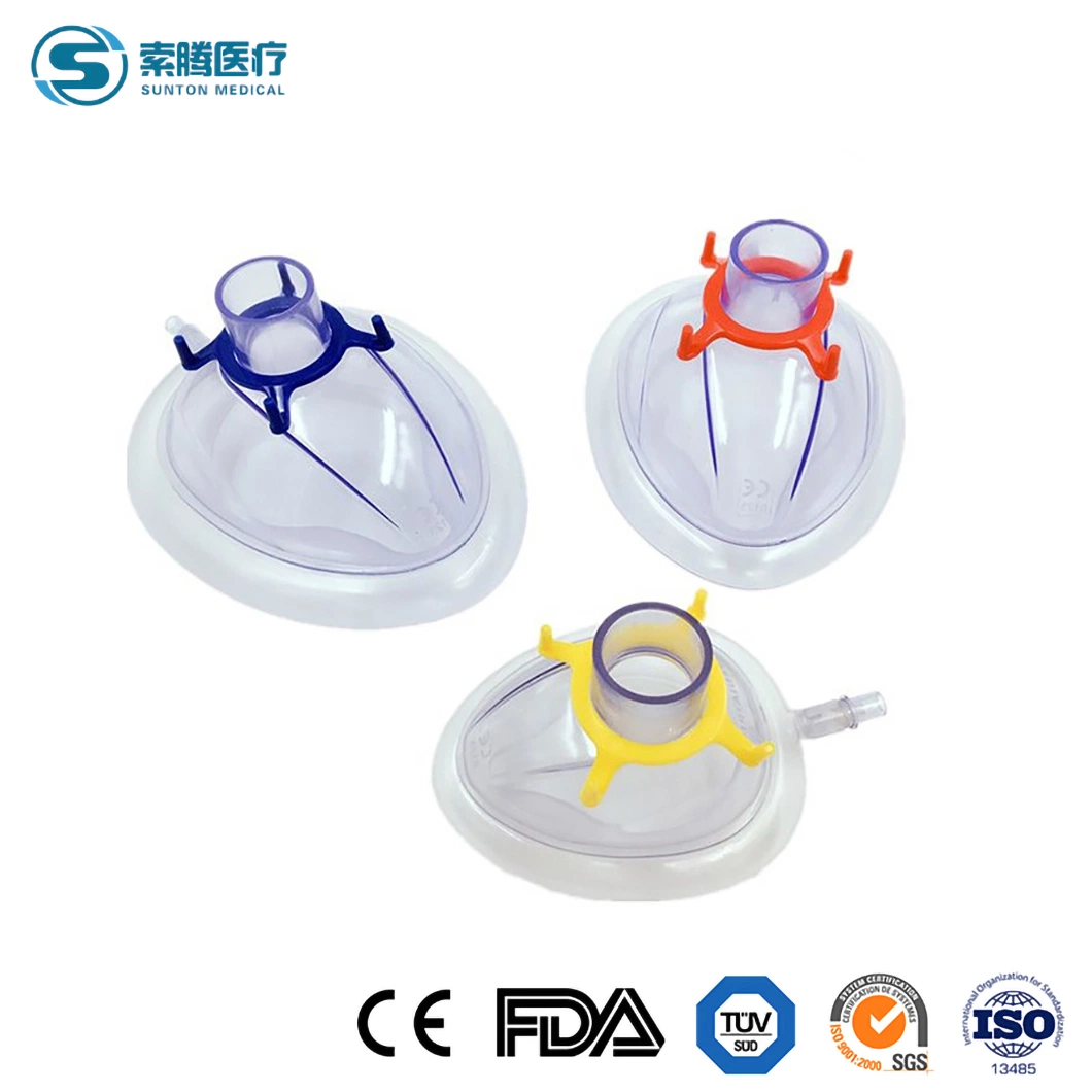 Sunton OEM Customized Other Medical Consumables Length Can Be Customized Non Rebreather Medical PVC China Anesthesia Mask Factory