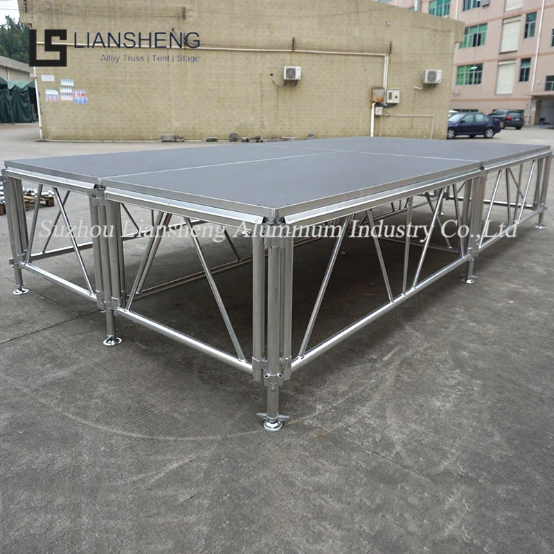 Fabricante china de madera plegable portátil de la emergente escena de baile