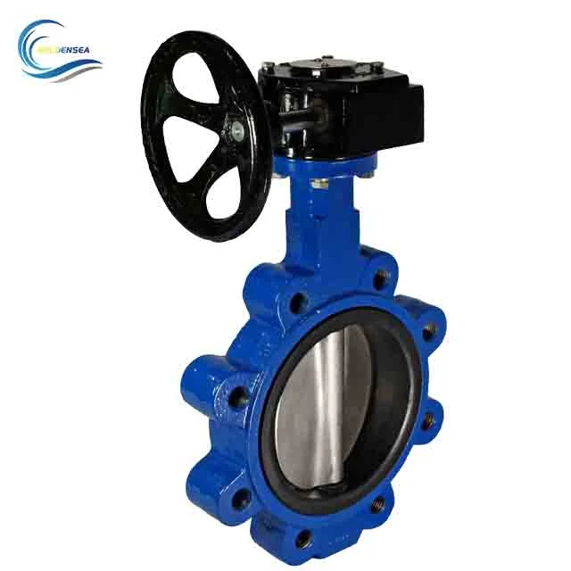 Factory Custom Pn1.0MPa-1.6MPa Nominal Pressure PTFE PFA FEP Seated Lug Type Resilient Butterfly Valve