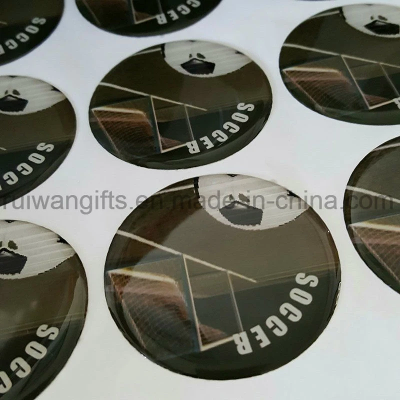 Cheap 3D Epoxy Label Sticker with Domed Shape