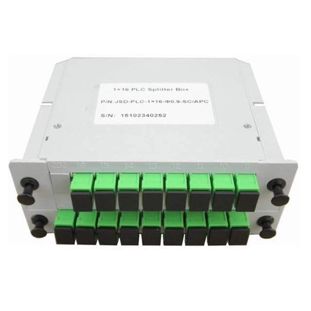 Best Sale Fiber Optic Cassette Card Inserting Modular with Sc/APC Connector 1X16 PLC Splitter