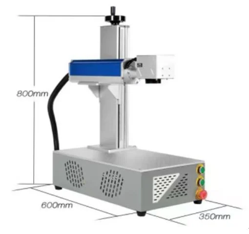 Портативный портативный лазерный маркировочный аппарат 20 Вт для металлолокодиных изделий без Металл