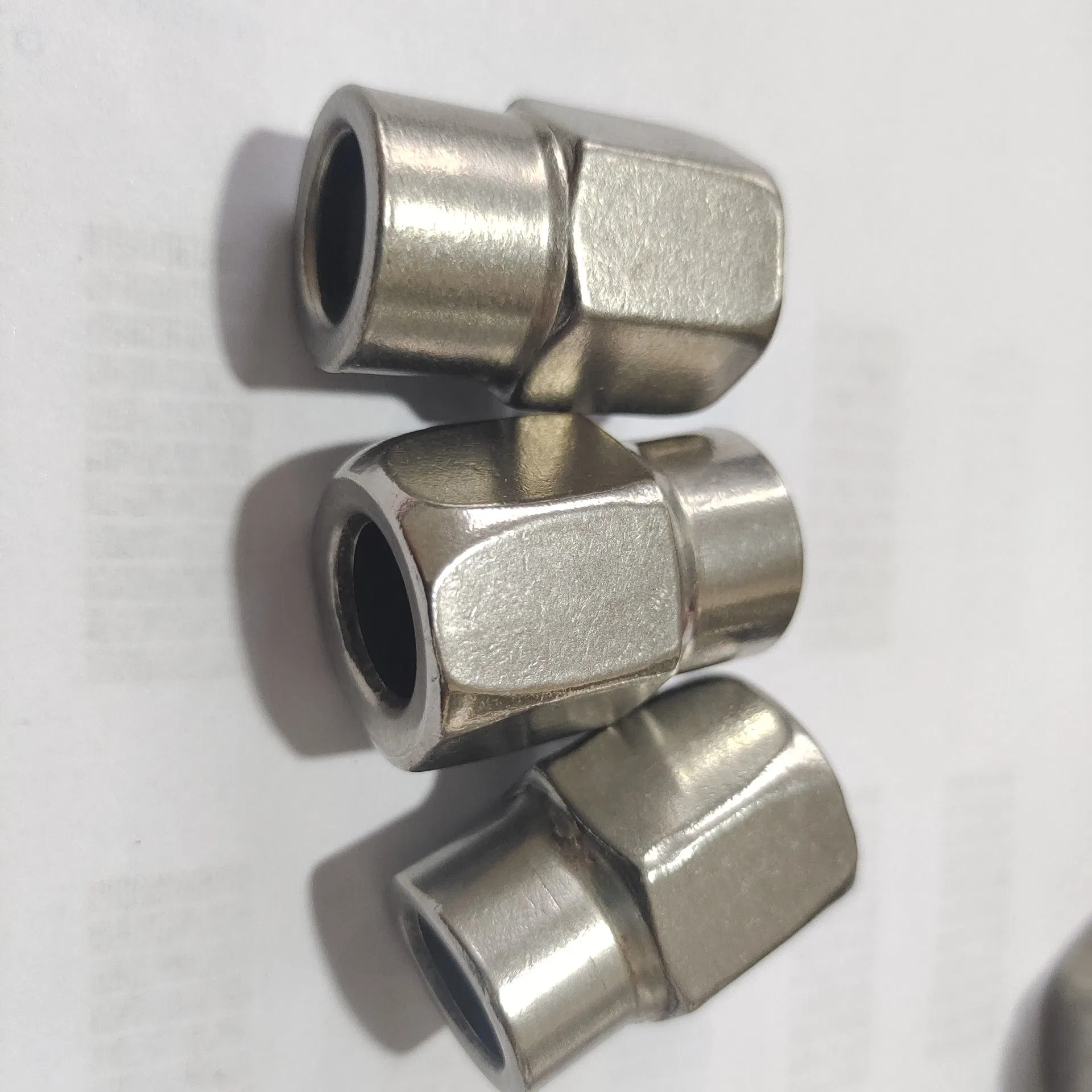 Customized Stainless Steel Cold Heading Parts, Hexagon Joints, Hardware for Spraying Machine