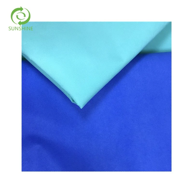 Anti-Microbial Blue 45GSM SMS Nonwoven Fabric for Medical