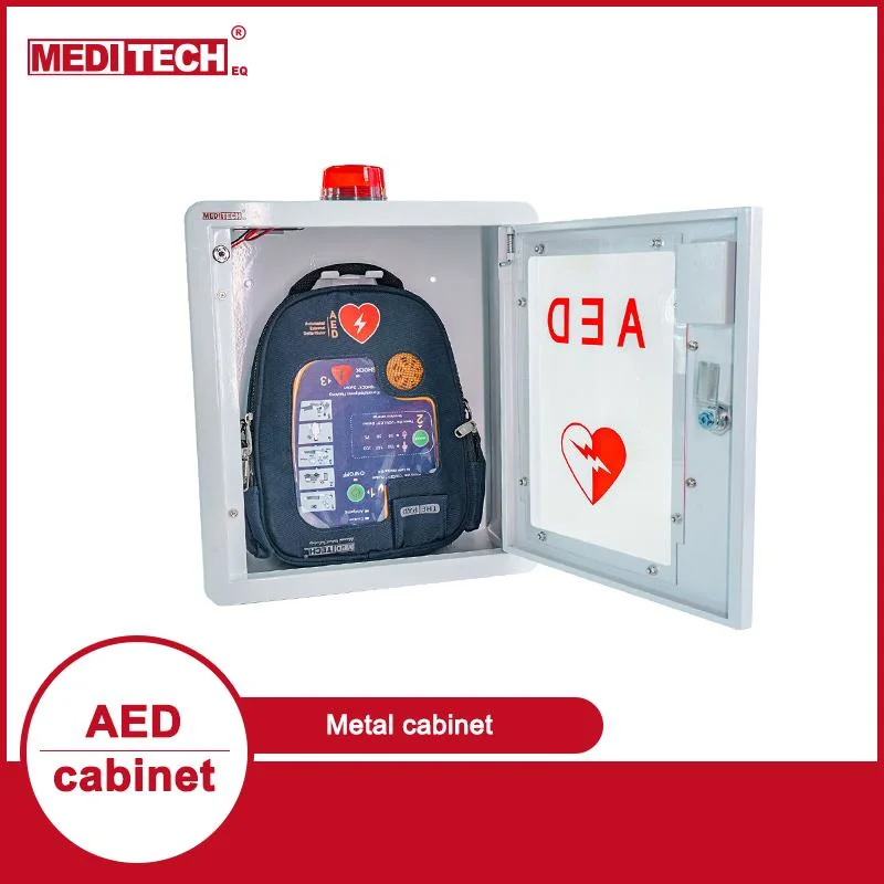 Aed Box with Sound and Light Alarm with Holder and Smooth Finish