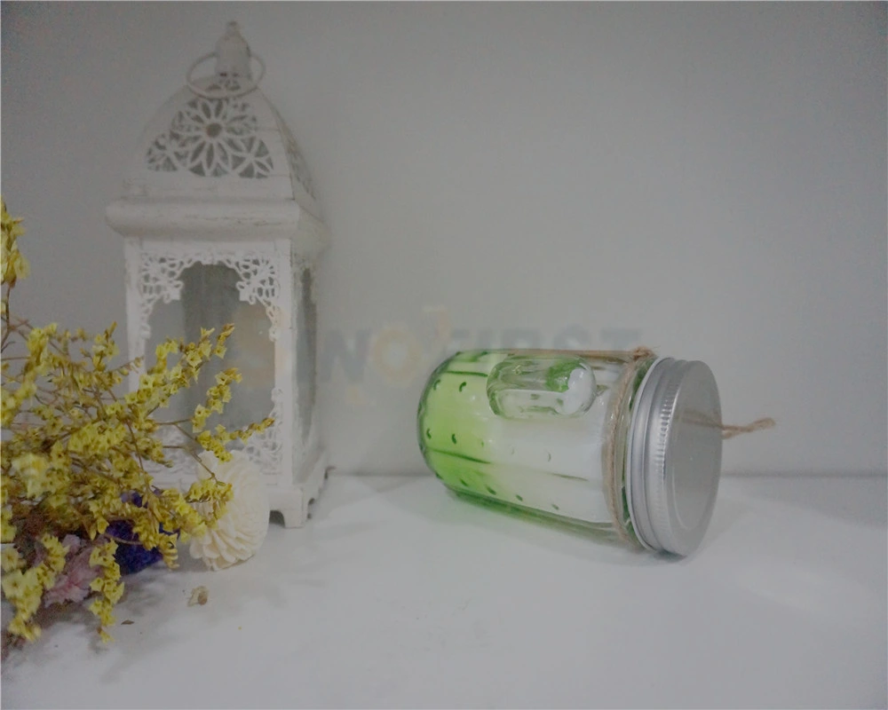 Custom Fragranced /Scented Glass Jar Candle for Home Decoration/Wedding with Glass Lid