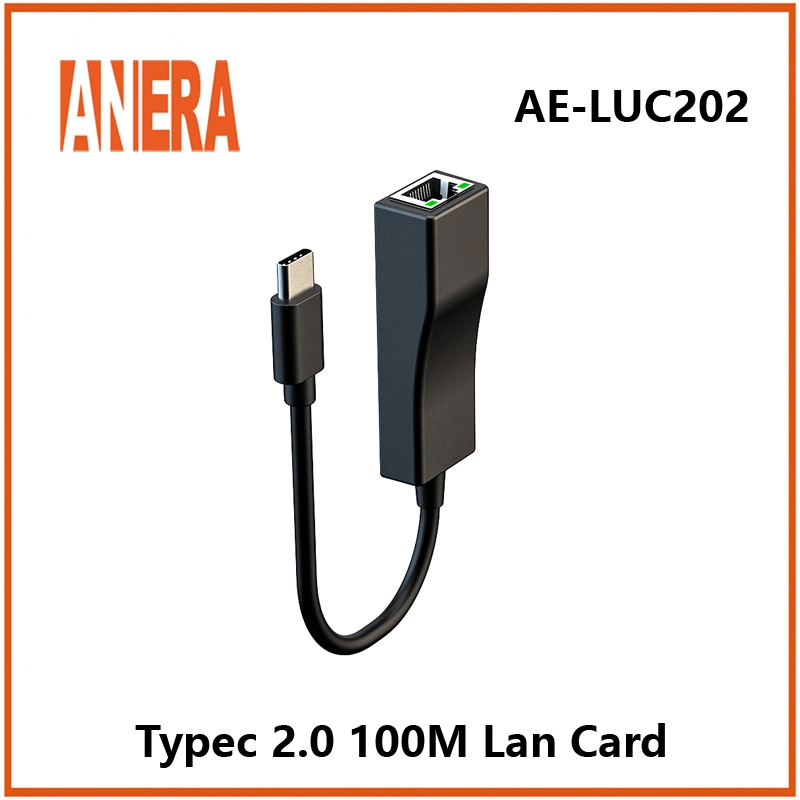 Anera Hochgeschwindigkeits-USB-Typec 2,0 auf Ethernet-Adapter RJ45 Netzwerkkarte LAN-Karte