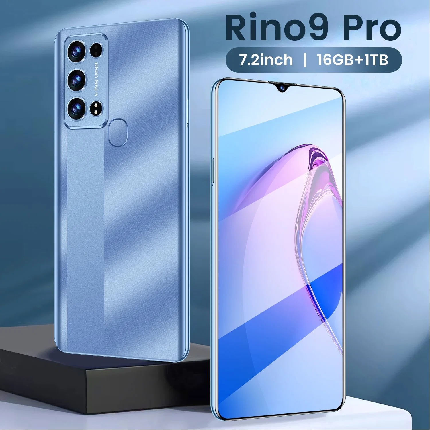 Новый смартфон Rino9 PRO 5g 3 ГБ+64 ГБ 1 тб 7.2" OEM/ODM Android Мобильный телефон