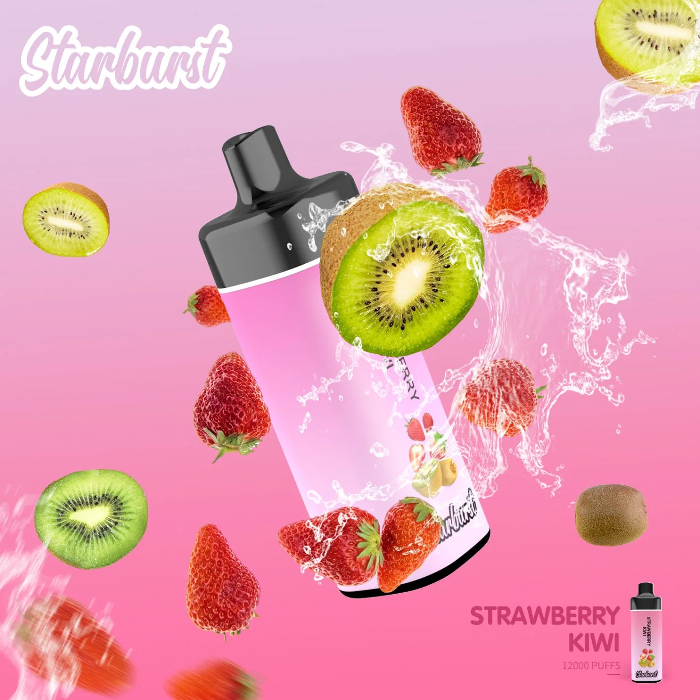 Starburst 12000puffs 20ml E Juice Dual Coil Pure Fruit Flavor Lasting Disposable