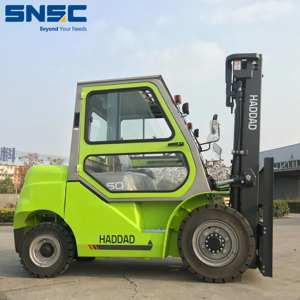 Heavy Duty 5 Ton Logistics Warehouse Forklift Fd50 Fuel Forklift