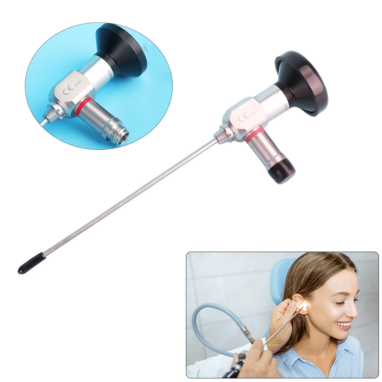 CE Microcirugía del oído medio instrumentos Ent 0/30 grado 2,7/4mm Endoscopio Otoscopio