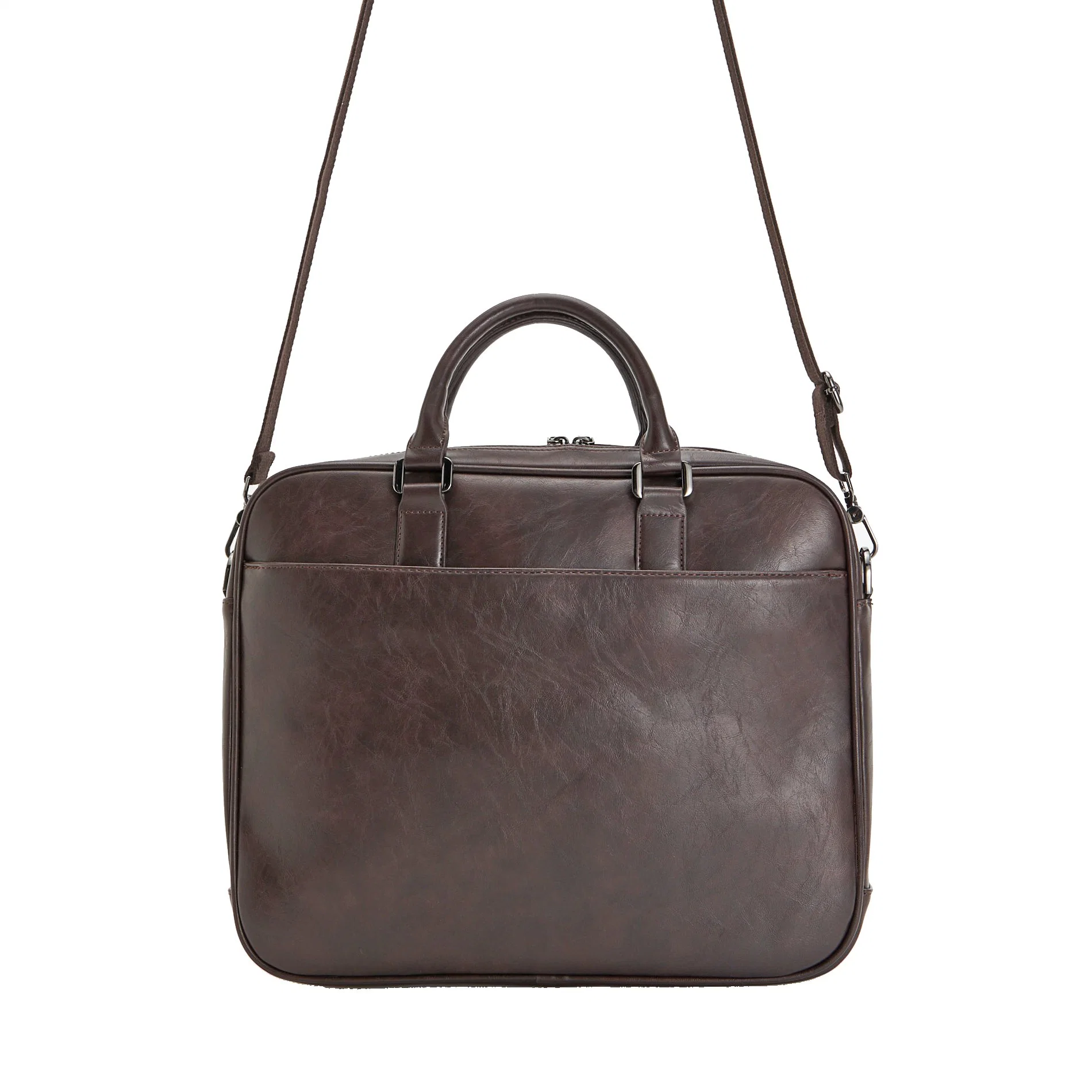 Vintage Laptop Handbag Large Leather Bags Men Business Briefcase Bag