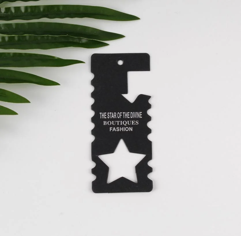 Mode de conception de logo personnalisé chiffon papier Hang tag Étiquette