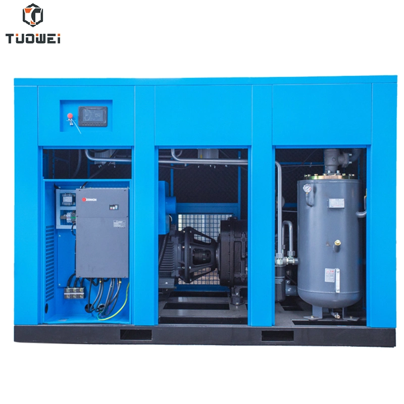 55kw 75 CV de potencia ac de frecuencia variable Twin-Screw compresor de aire con motor h.