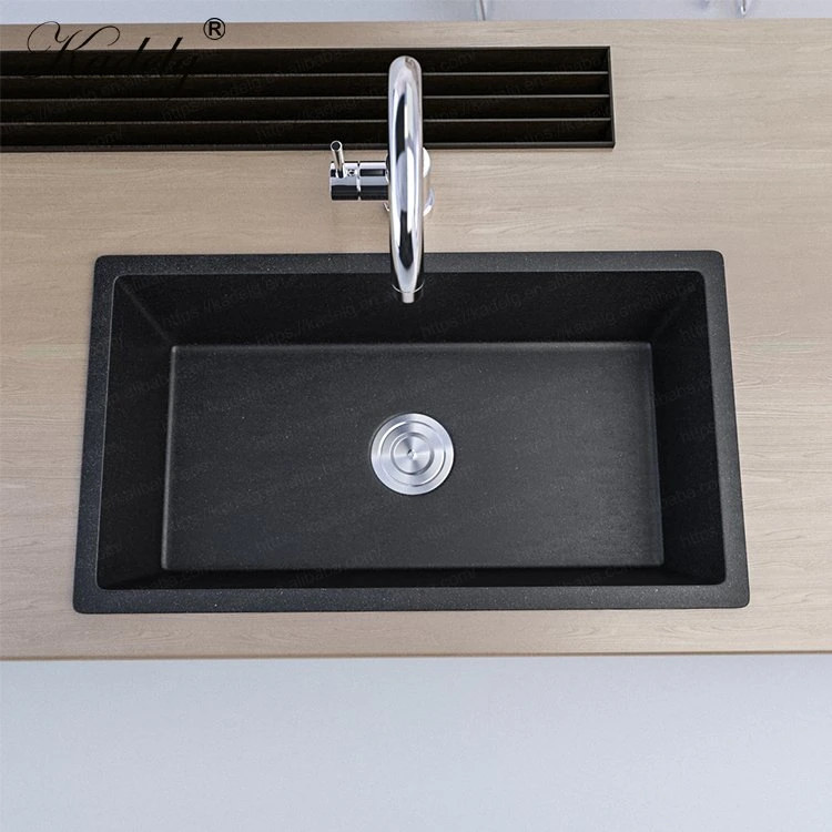 Popular High End Rectangluar White Color Kitchen Sink Won&prime; T Drain