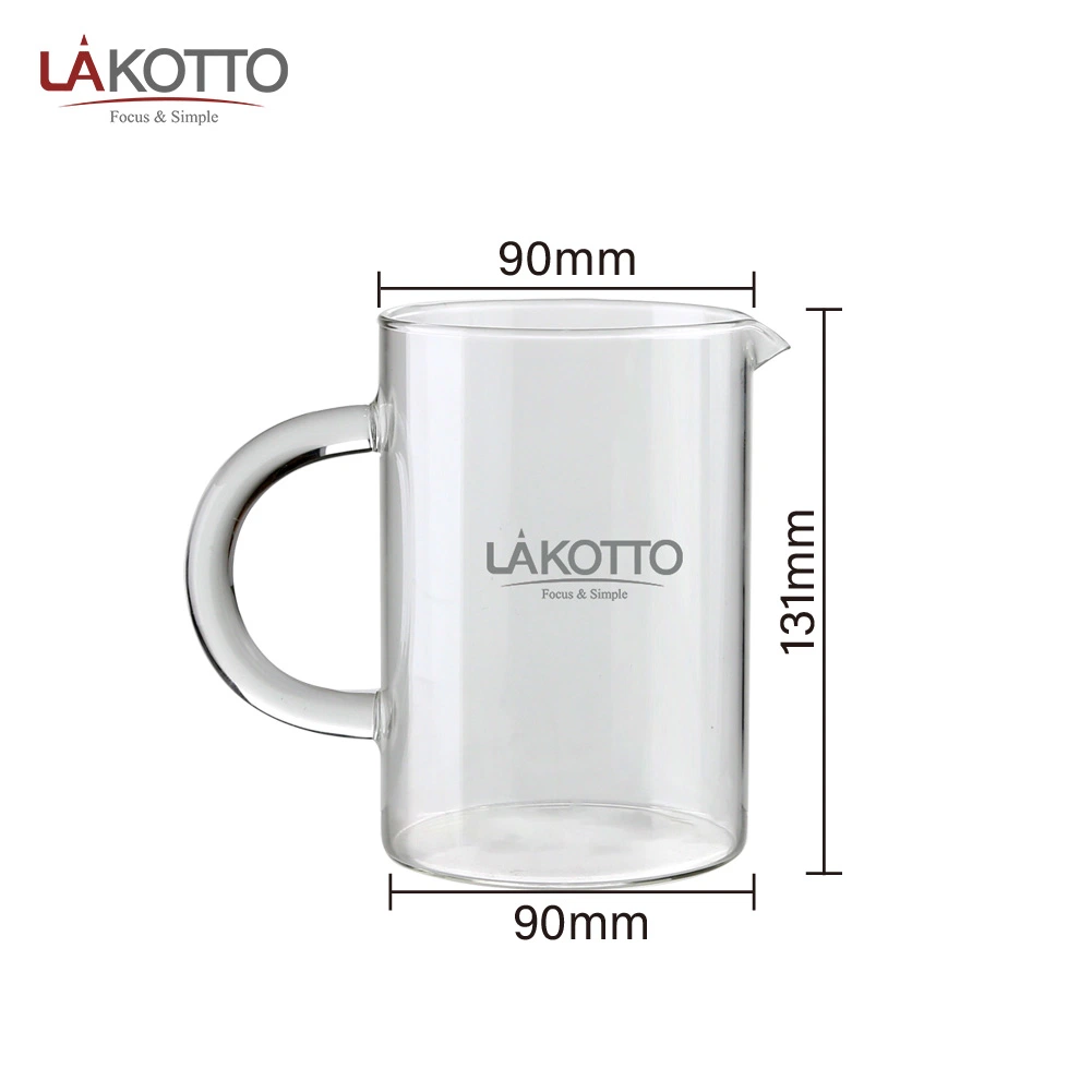 Accept Logo Customize 650ml High Borosilicate Amber Glass Hot and Cold Juice Water Jug