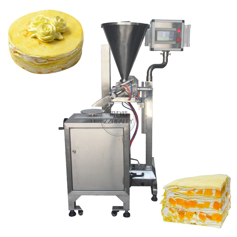 Fully Automatic Electric Cake Cream Decorating Machine Wedding Birthday Party Cake Icing Machine Printing Spreading Machine for Bakery