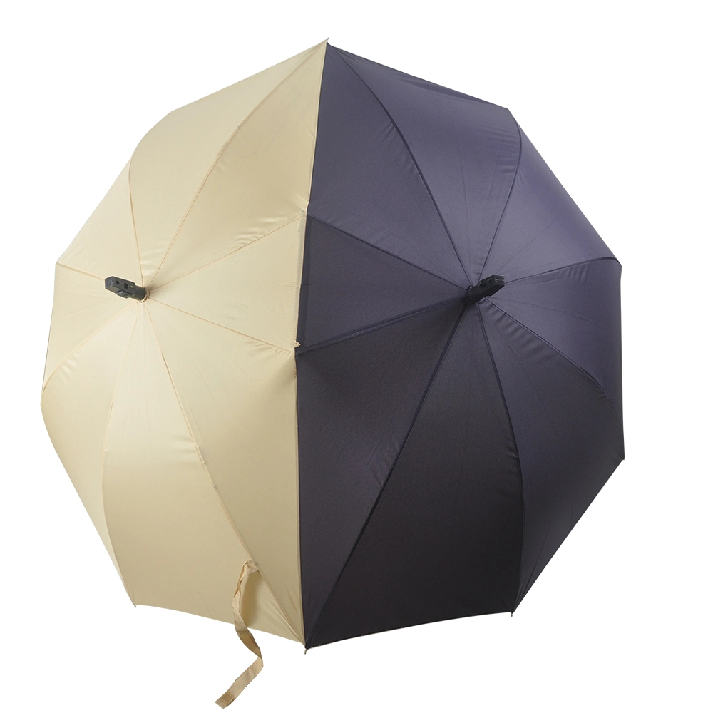 Creative Automatic Two Person Umbrella Large Area Double Lover Couples Umbrella Fashion Multifunctional Windproof Umbrella