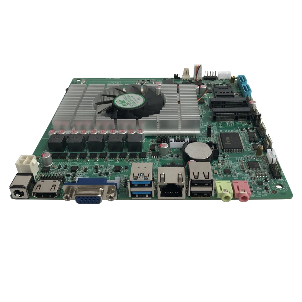 Processeur Elsky Qm6637 I3 avec chipset HM76 Celeron 1037u Carte mère industrielle Thin ITX LVDS à processeur double cœur 1,8 GHz