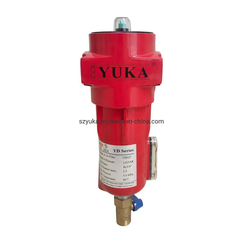 Strong Structure Yd Series Compressed Air Pneumatic Filter