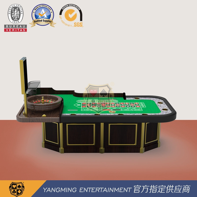 Luxury Roulette Poker Table Customized by High-End Hotel Clubs