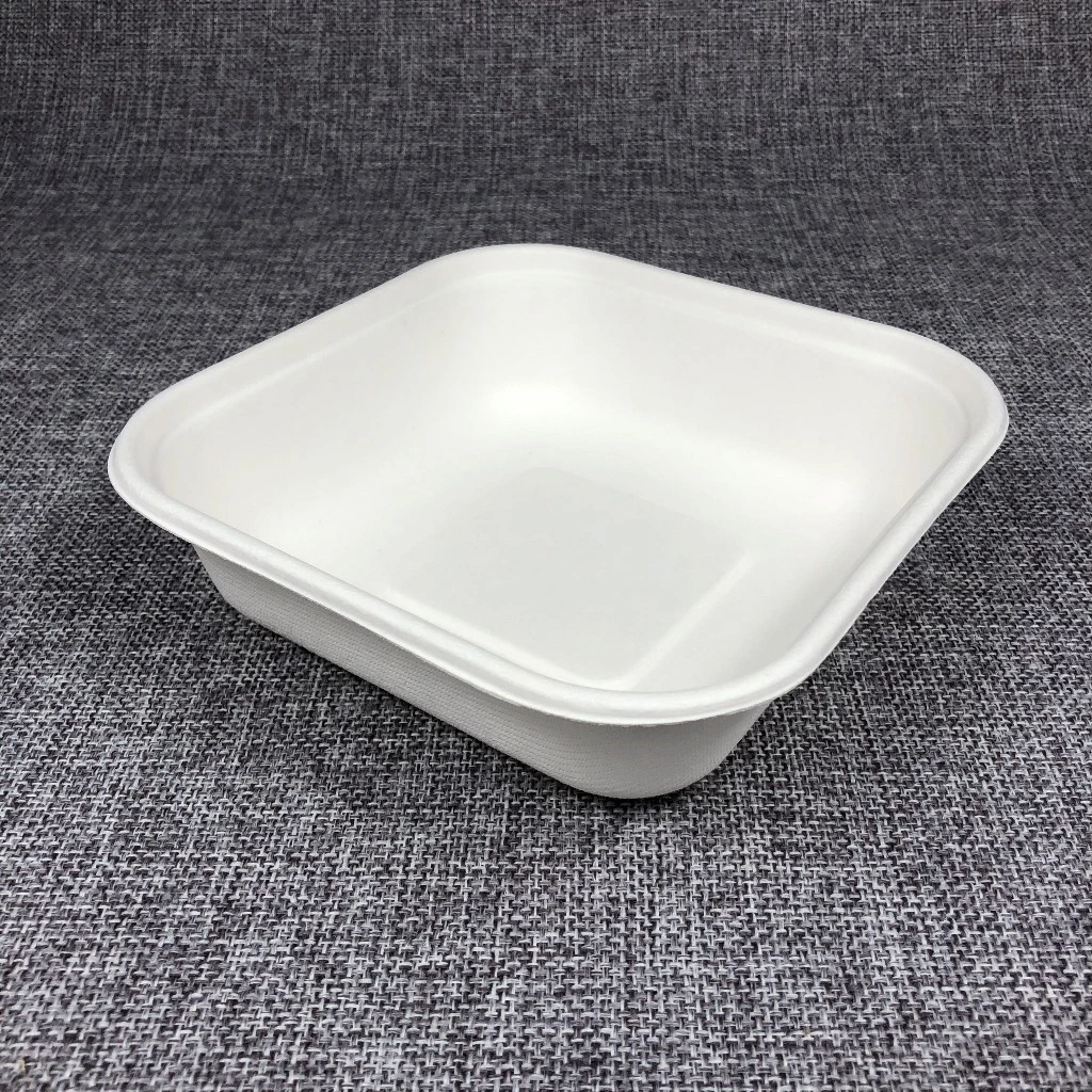 Biodegradable 3 Compartment Bagasse Sugar Cane Paper Pulp Lunch Box