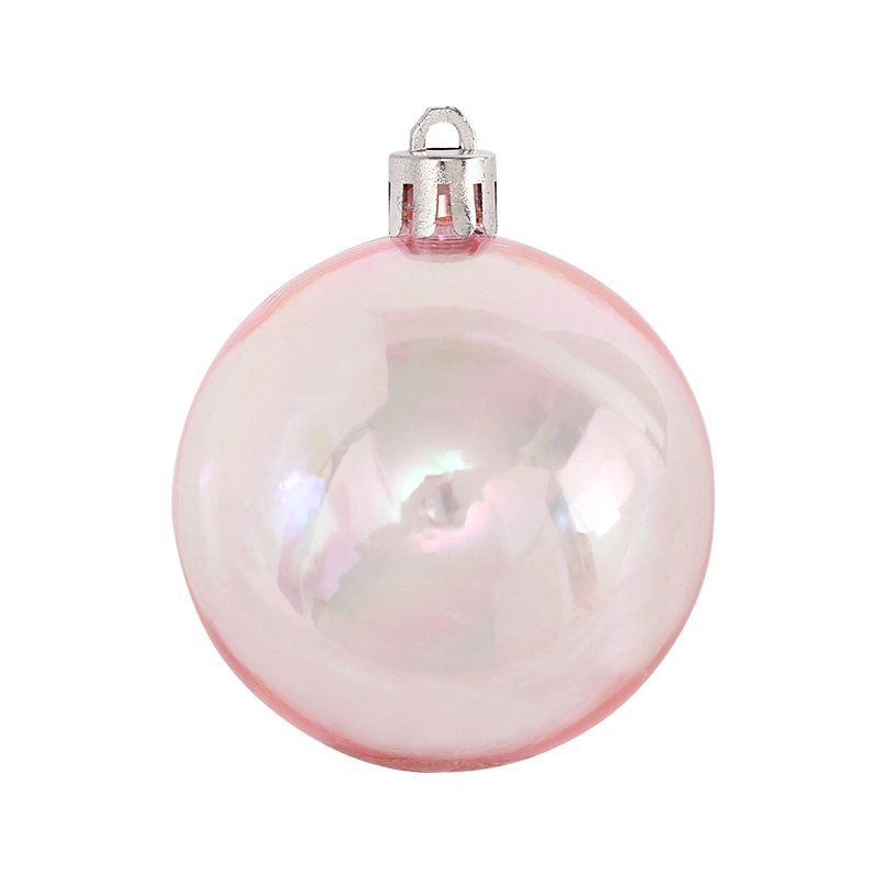 New Design Transparent Colorful Plastic Ball Tree Hanging Ornaments