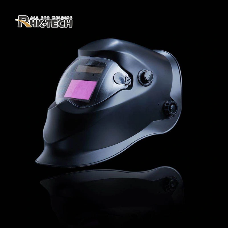 Proteção eletrónica de soldador Rhk Black PP Máscara de escurecimento solar automática Capacete de soldar