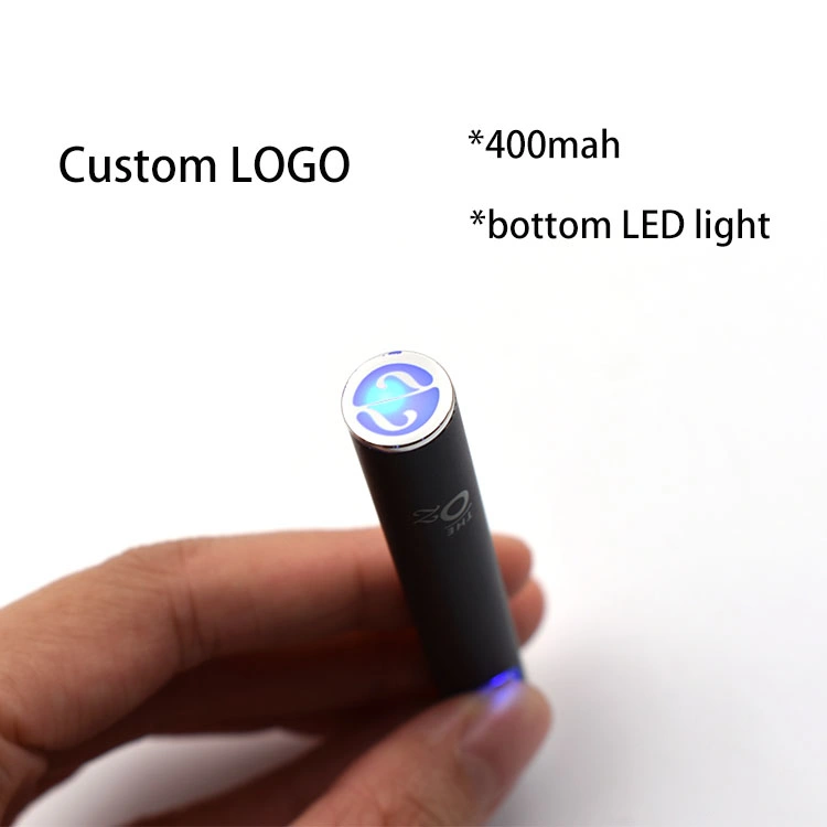 Custom Logo 510 Gewinde Vape Pen mit unten LED-Licht
