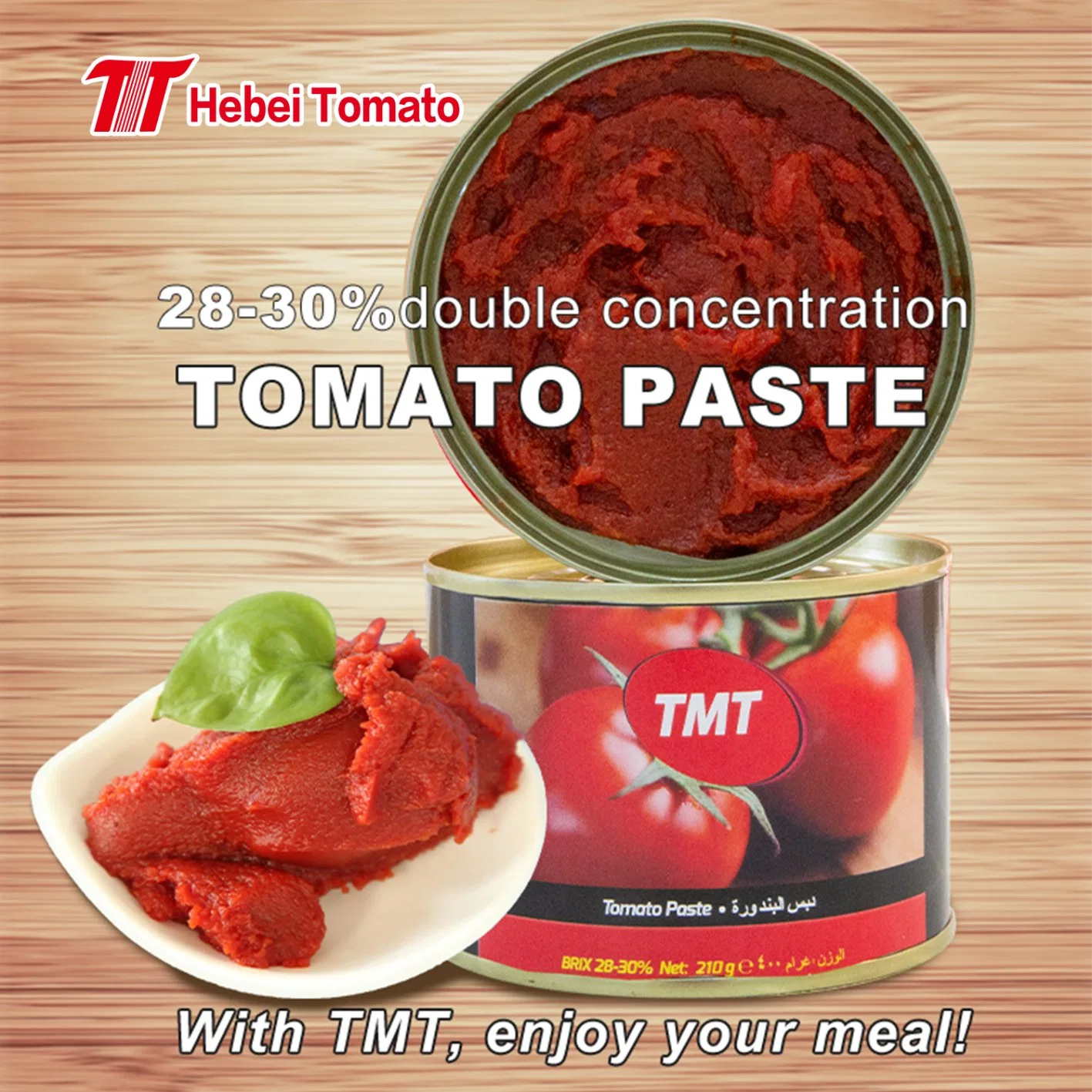 La pasta de tomate Alta calidad de la fábrica China de 70g marca OEM