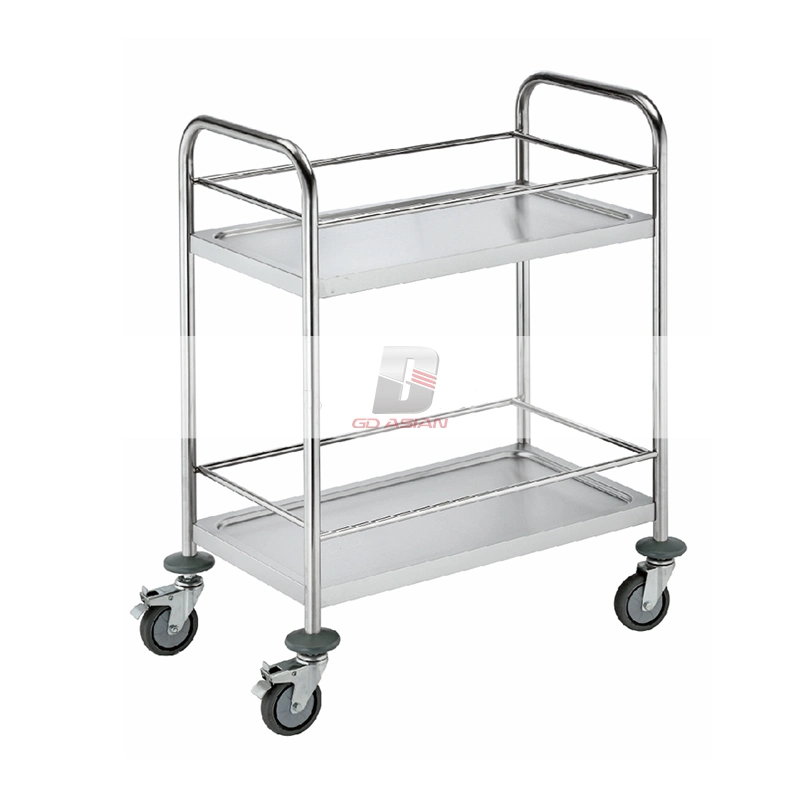 Commercial Stainless Steel Dining Cart L4 in Silver