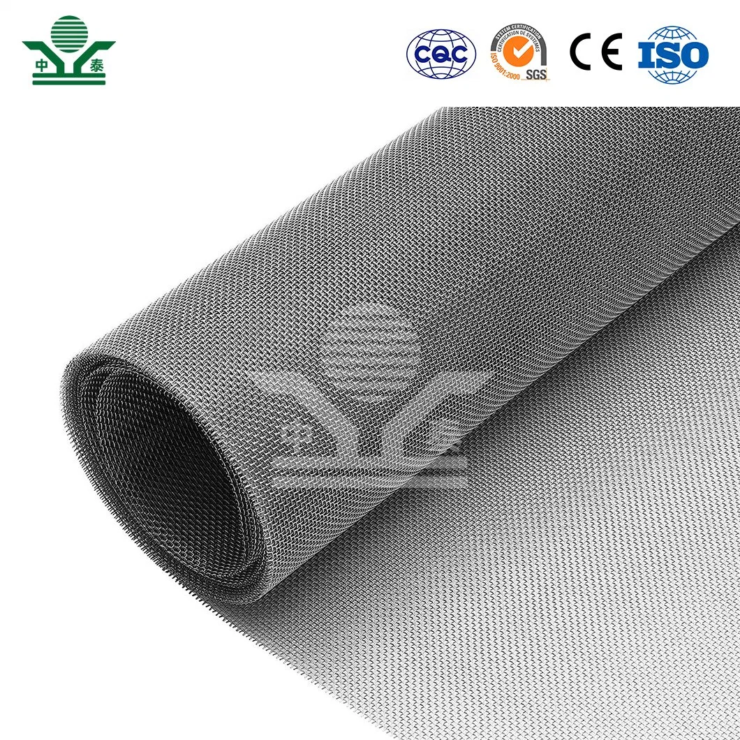 Zhongtai Aluminiumlegierung Fenster Bildschirm China Lieferanten Edelstahl-Netz Drahtgeflecht 0,75m 0,8m 0,9m 1m 1,2m 1,5m Breite pm 2,5 Fenster-Mesh-Bildschirm