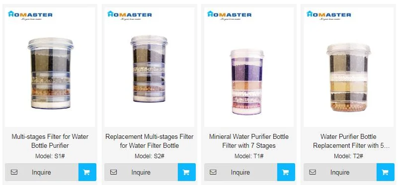 Water Filtration with Multi-Stage Filter Active Carbon and Medical Stone (HBF-A6)