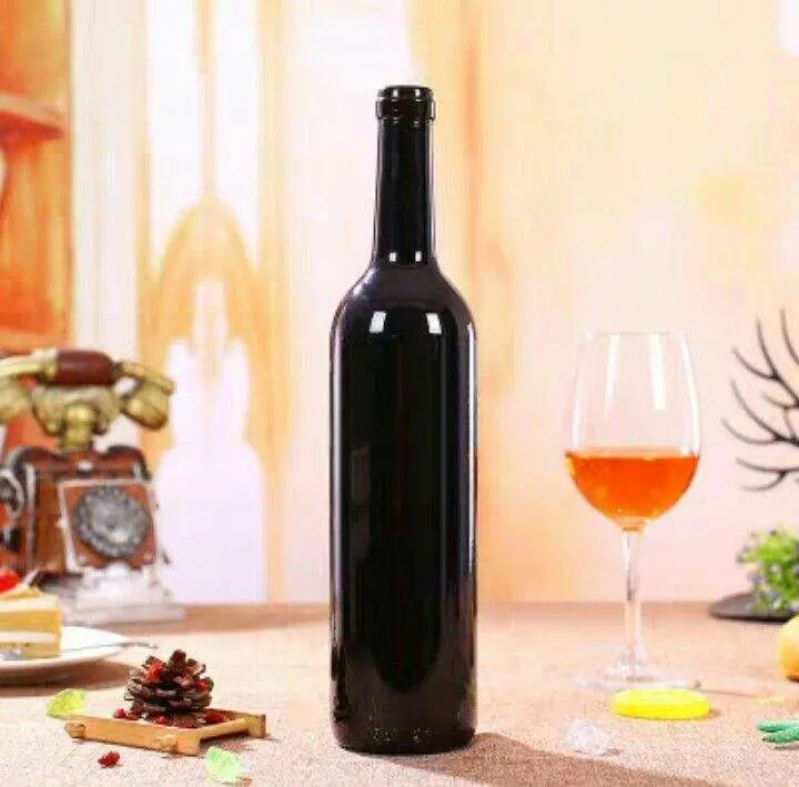 Fournisseur d'usine Hot Sale 500ml 750ml de liqueur de silex Premium vide ronde Whisky Bouteille de vin en verre de vodka Tequila