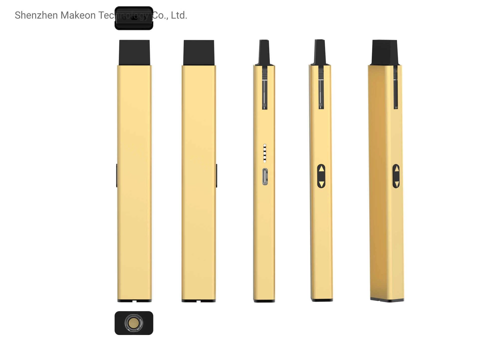 The New Pod Vfire Vape Pen Battery for Pods and Carts Slim Sleek Smart Button with LED Light Voltage OEM Brand Logo