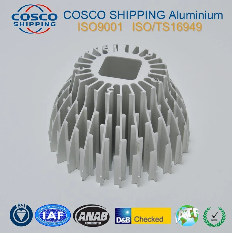 High Density Gear Heatstick Aluminum Extrusion Profile Heat Sink