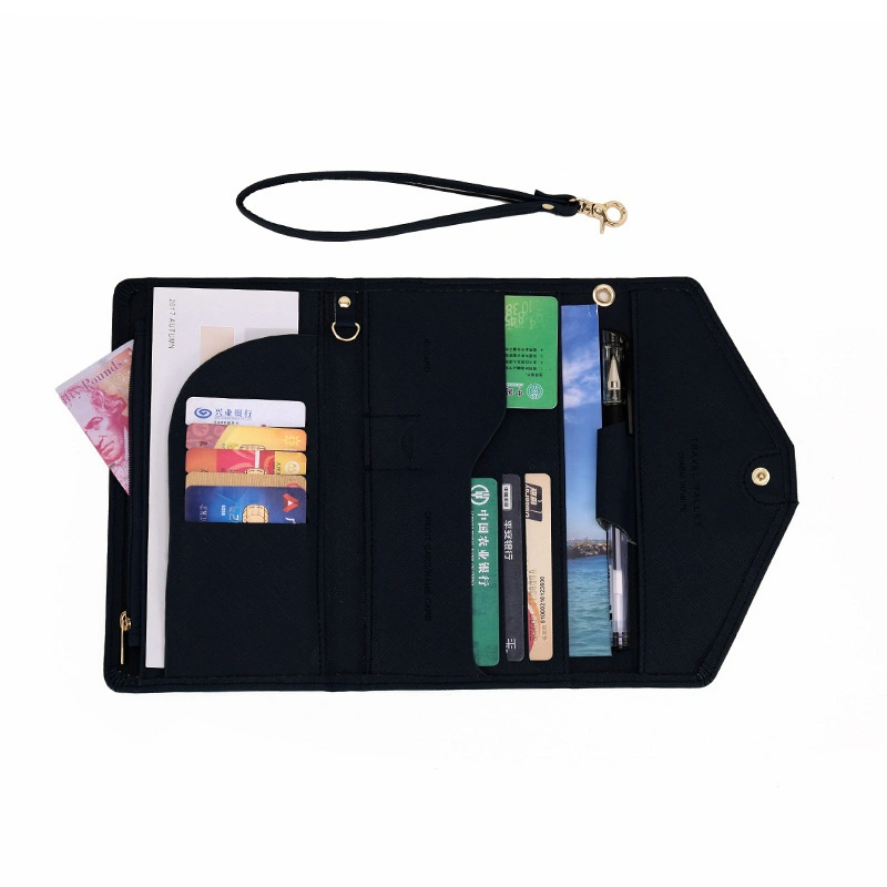 New High-Capacity RFID Passport Bag Male Envelope Wallet Passport Holder Female Card Holder Card Holder Ticket Holder