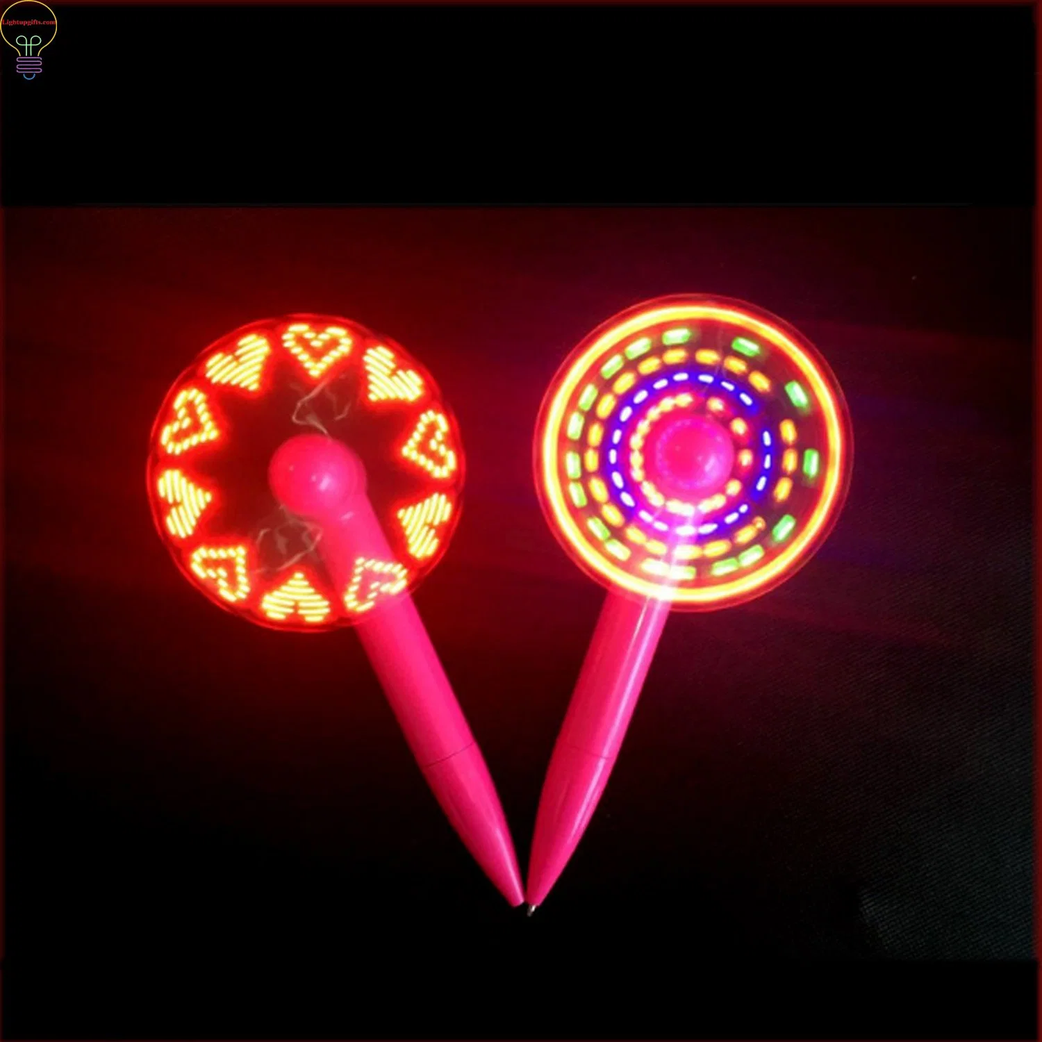 LED Light Custom LED Pen Plastic Mini Fan Pen