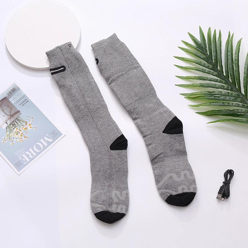 Winter USB Wiederaufladbare Wärme Wärme aus reiner Baumwolle elektrische Heizung Socken